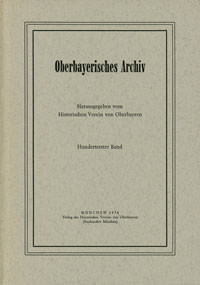  - Oberbayerisches Archiv - Band 101 - 1976