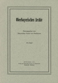 Oberbayerisches Archiv - Band 105 - 1980