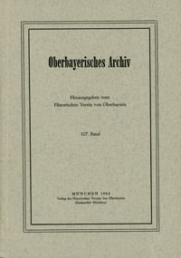 Oberbayerisches Archiv - Band 107 - 1982