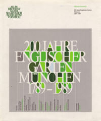 200 Jahre Englischer Garten München 1789-1989