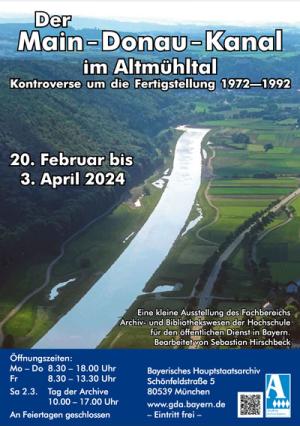 Der Main-Donau-Kanal im Altmühltal