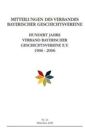München Buch Mitteilungen des Verbandes Bayerischer Geschichtsvereine