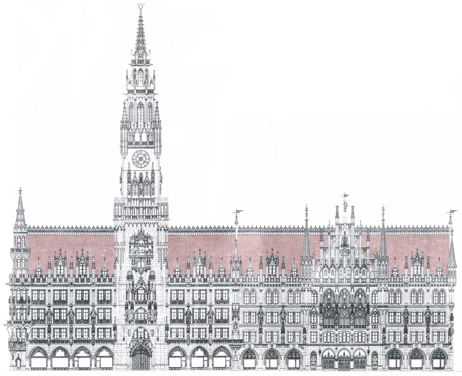 Neues Rathaus in München - Marienplatz