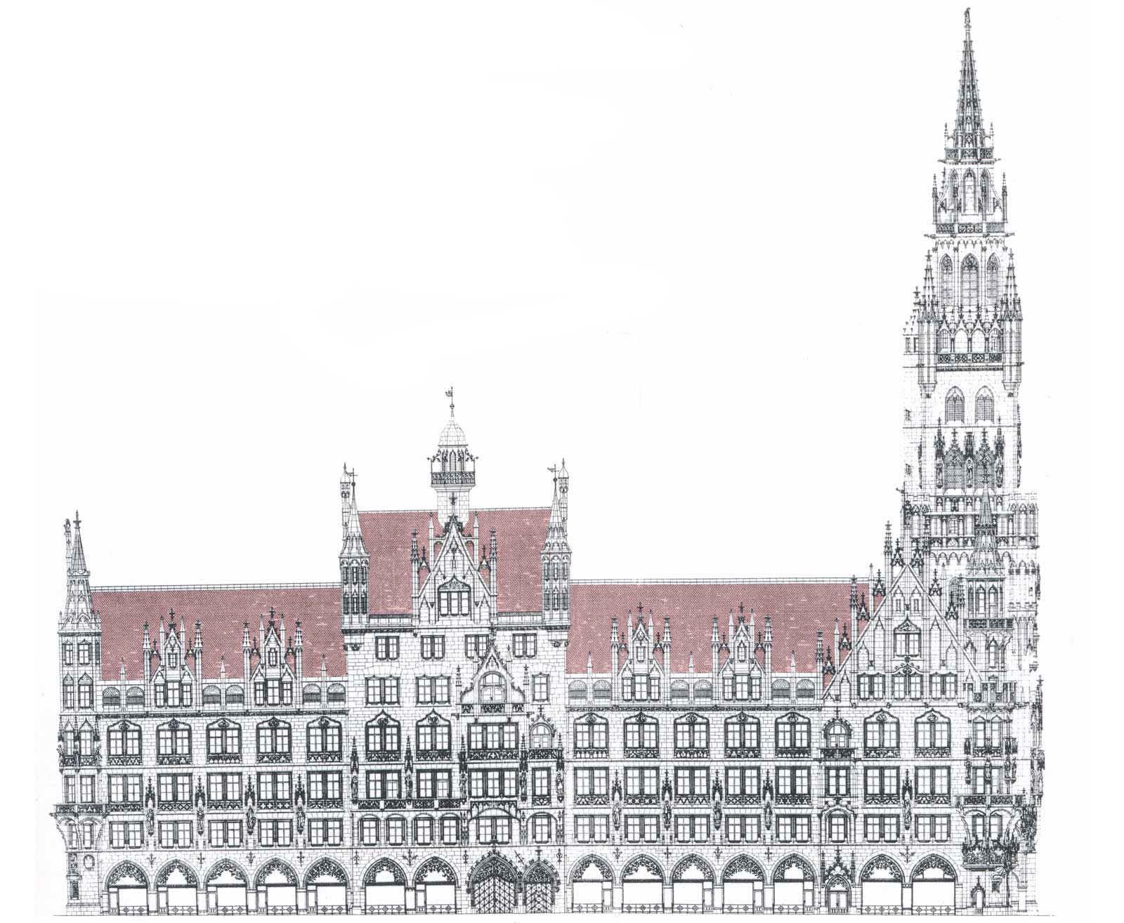 Neues Rathaus in München - Weinstrasse